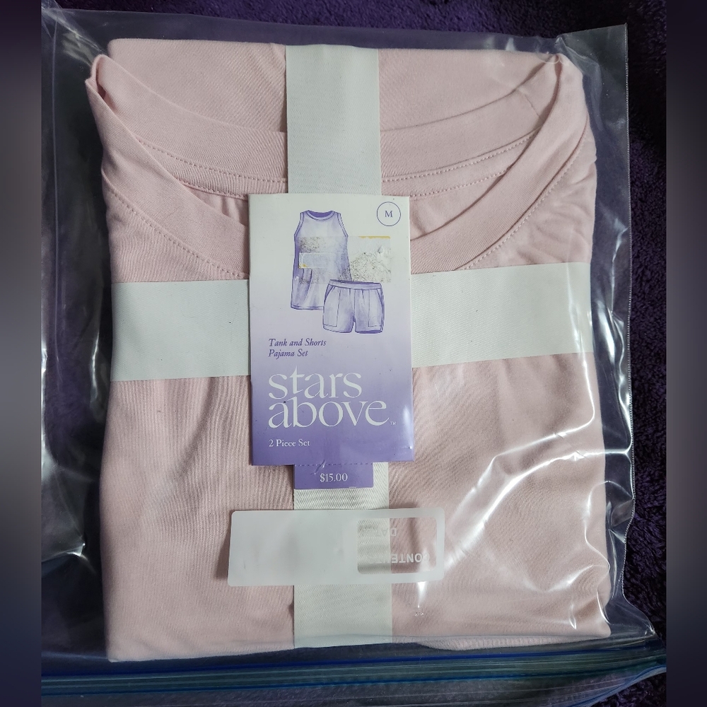 2/$30 Stars Above Blush Pink Sleepwear Set